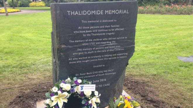 Thalidomide memorial Cardiff