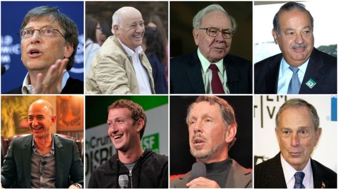 Oito homens mais ricos do mundo