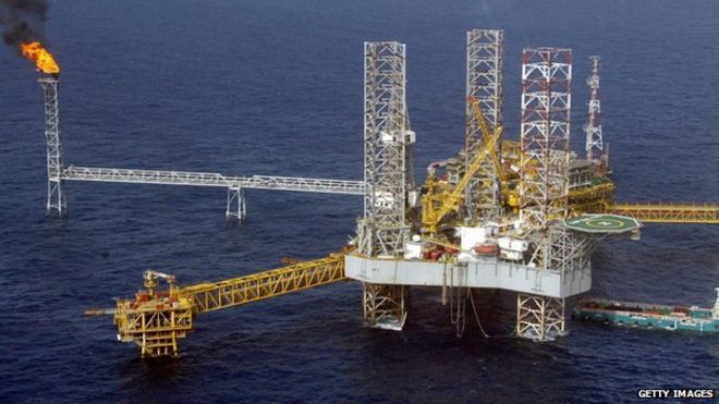 Oil platform off the Nigerian coast
