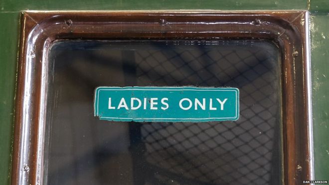 Ladies Only sign on Southern Railway 4-sub S8143S