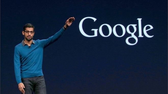 Sundar Pichai, patron de google, le patron le mieux payé en 2015