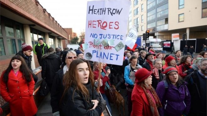 Supporters of the 13 convicted protesters were outside court in north London