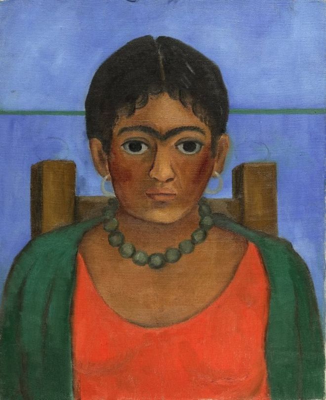 Frida Kahlo'nun Nina con collar (Kolyeli Kız) resmi