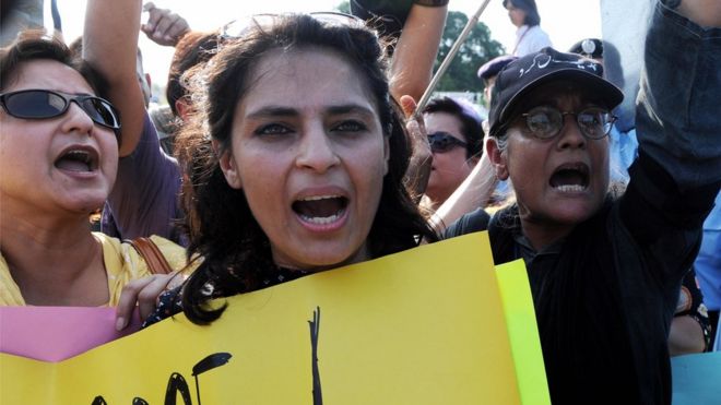 Protest against so-called honour killings, Islamabad, 2008