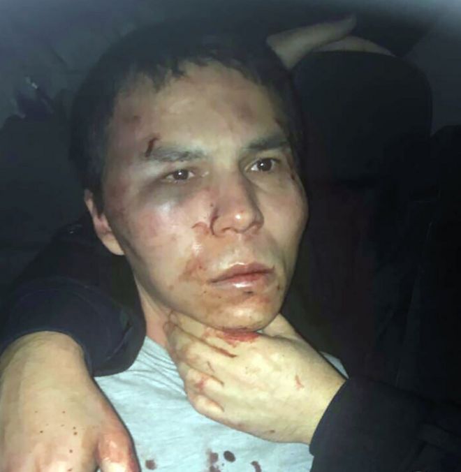 This handout picture released by the Turkish police and taken from Dogan News Agency on January 16, 2017 shows the main suspect in the Reina nightclub rampage captured by Turkish police