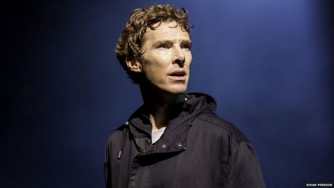 Benedict Cumberbatch (Hamlet) in Hamlet at the Barbican Theatre