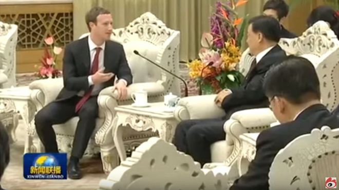 Mark Zuckerberg meeting China's propaganda chief Liu Yunshan