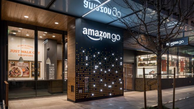 The Amazon Go store in Seattle, US