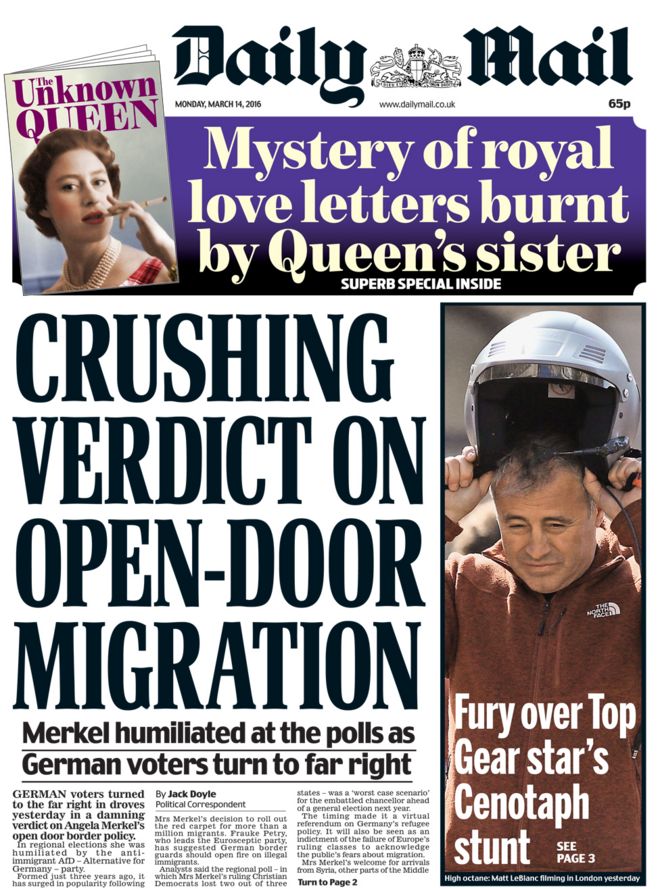 Mail front page