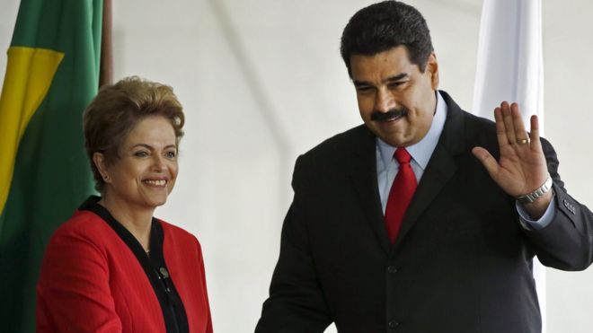 Dilma Rousseff y Nicolás Maduro