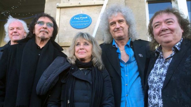Rock legends descended on Cirencester for the unveiling