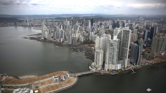 Part of the Panama City skyline is seen as revelations about the law firm Mossack Fonseca ^ Co continue to play out around the world on April 7, 2016 in Panama City, Panama