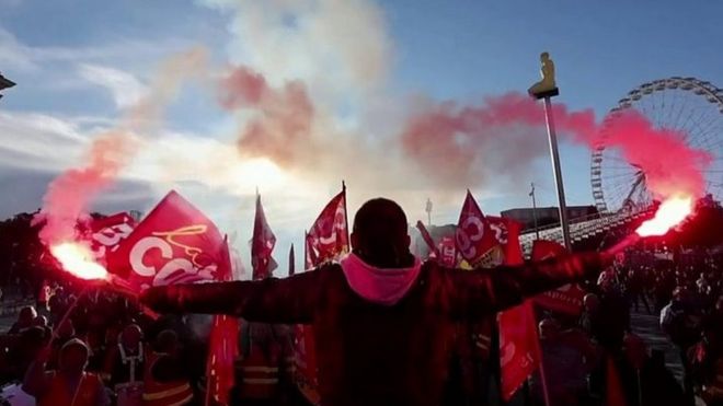 مظاهرات في فرنسا