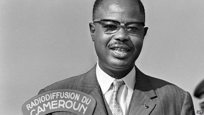 Cameroonian President Ahmadou Ahidjo speaking in February 1971