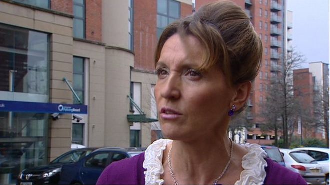 Image caption Sinn Féin MEP Martina Anderson said her delegation wanted to enter Gaza to &quot;assess the situation on the ground first-hand&quot; but were refused by ... - _77377348_martinaanderson
