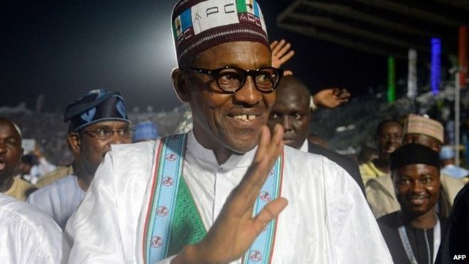 Nigeria's former military ruler and presidential aspirant of the opposition All Progressives Congress (APC) Muhammadu Buhari - December 2014