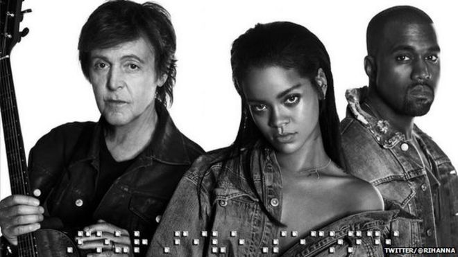 Kanye West, Rihanna and Paul McCartney