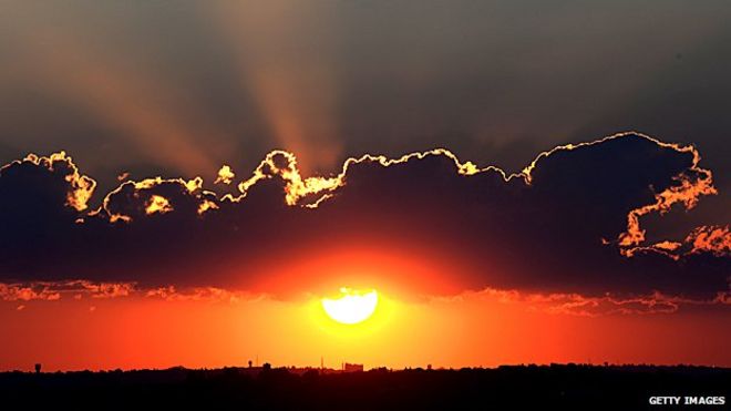 Sunset over Johannesburg