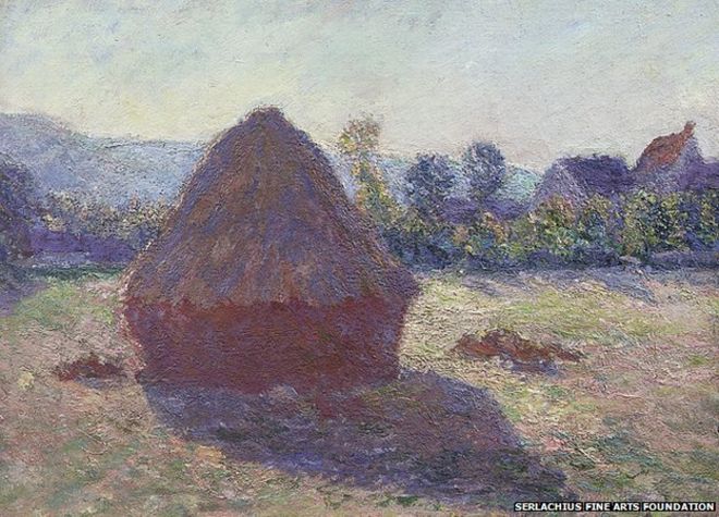 A Haystack in the Evening Sun