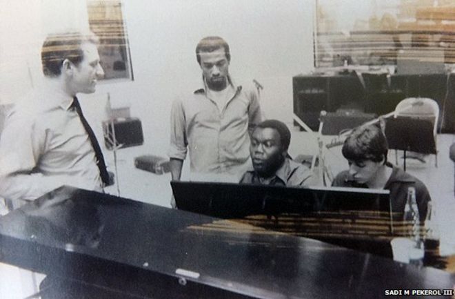 The Winstons in the recording studio, 1969