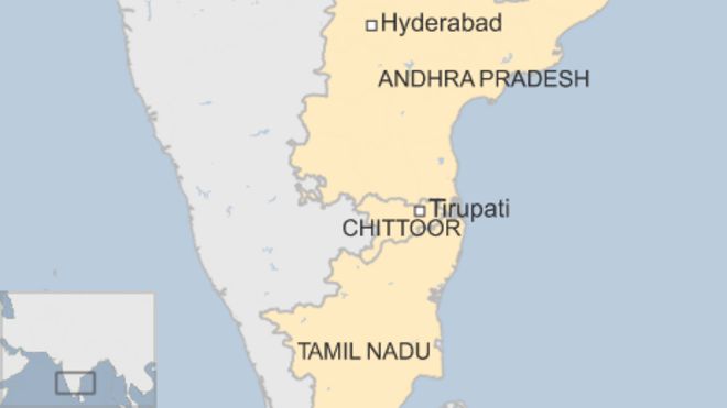 map of chittoor, india