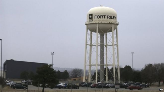 Authorities say Mr Booker attempted to attack Fort Riley in Kansas