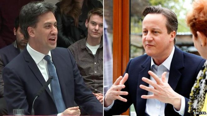 Ed Miliband and David Cameron