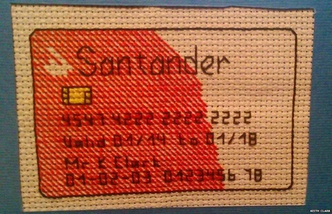 Santander stitched card