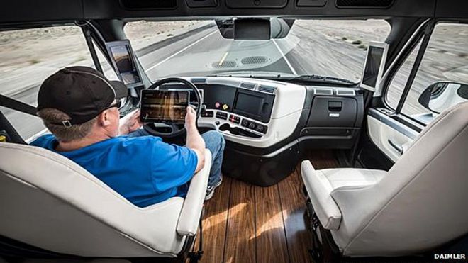 Inside Daimler's autonomous lorry