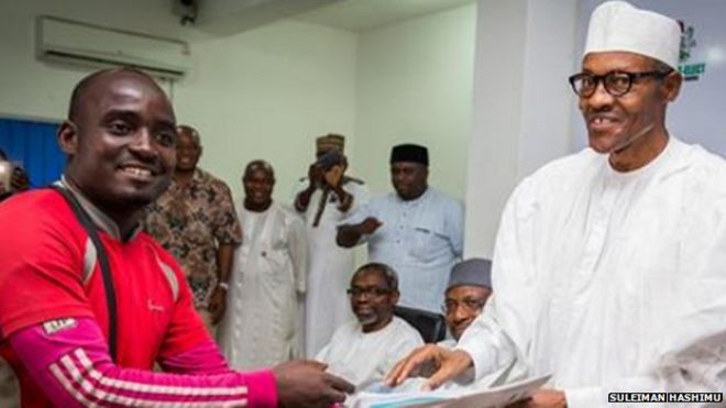 Hashimu meeting President Buhari