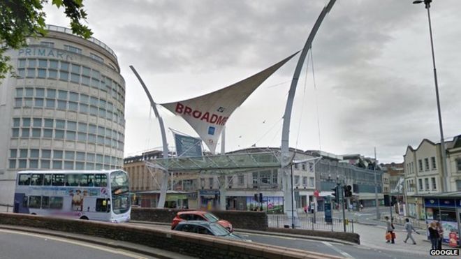 View of Broadmead shops, Bristol