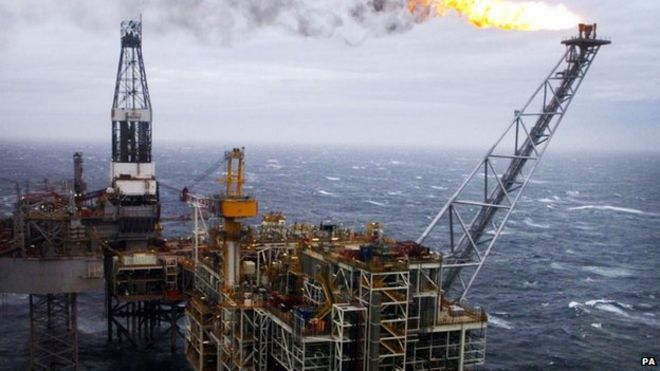 North Sea oil facility