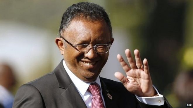President of Madagascar Hery Rajaonarimampianina (2014 picture)