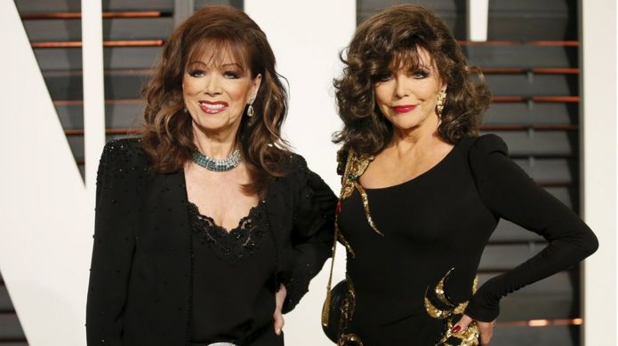 Jackie and Joan Collins in February 2015