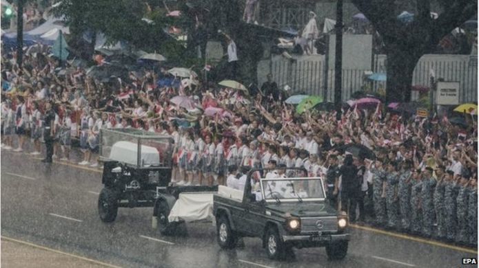 Funeral procession in Singapore