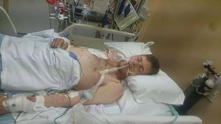 Jordan Blackburn in hospital
