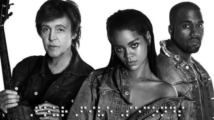 Kanye West, Rihanna and Paul McCartney