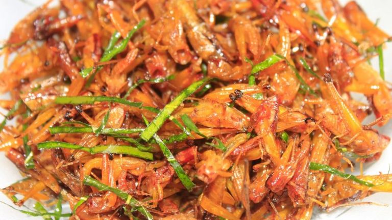 Мексиканские жареные кузнечики