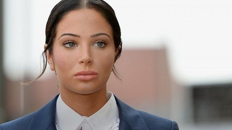 Tulisa Contostavlos arriving in court