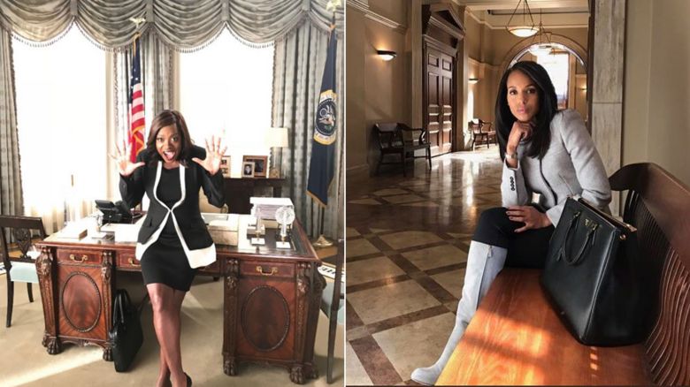 Photo showing Kerry Washington and Viola Davis