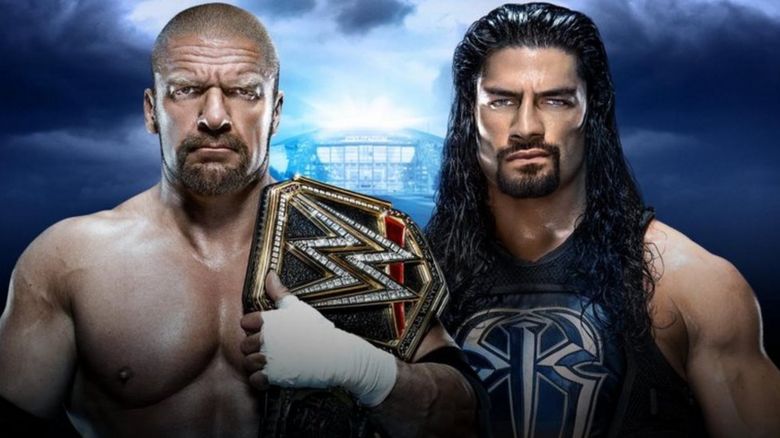 WWE World Heavyweight Champion Triple H takes on Roman Reigns