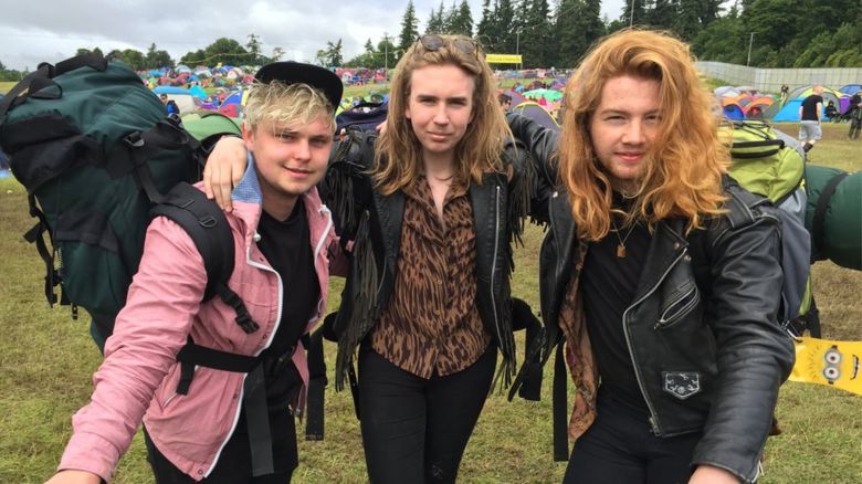 Unsigned Edinburgh based band Indigo Velvet explain to Newsbeat what it's like performing at the festival.
