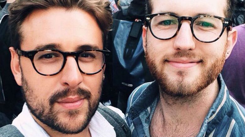 Thomas Rees and boyfriend Josh