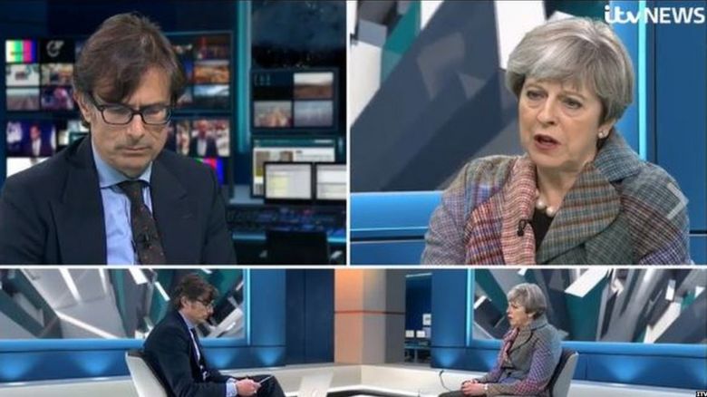 Theresa May on ITV News