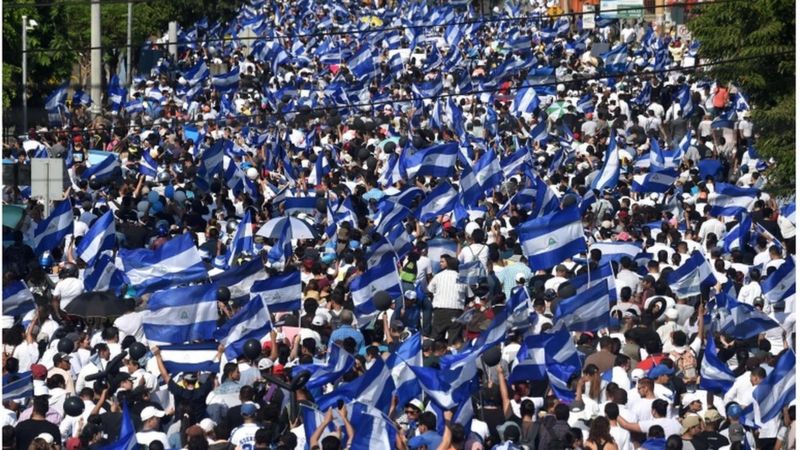 Las imágenes de las nuevas manifestaciones en Nicaragua pese a que el