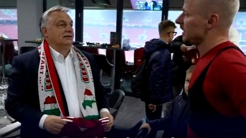 Viktor Orban Greater Hungary Scarf Angers Romania And Ukraine BBC News