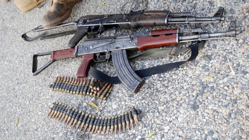 Weapons seized by Boko Haram