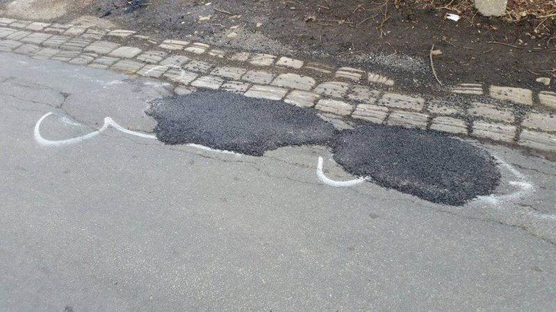 Mystery Artist Highlights Bury Potholes With Penis Drawings BBC News