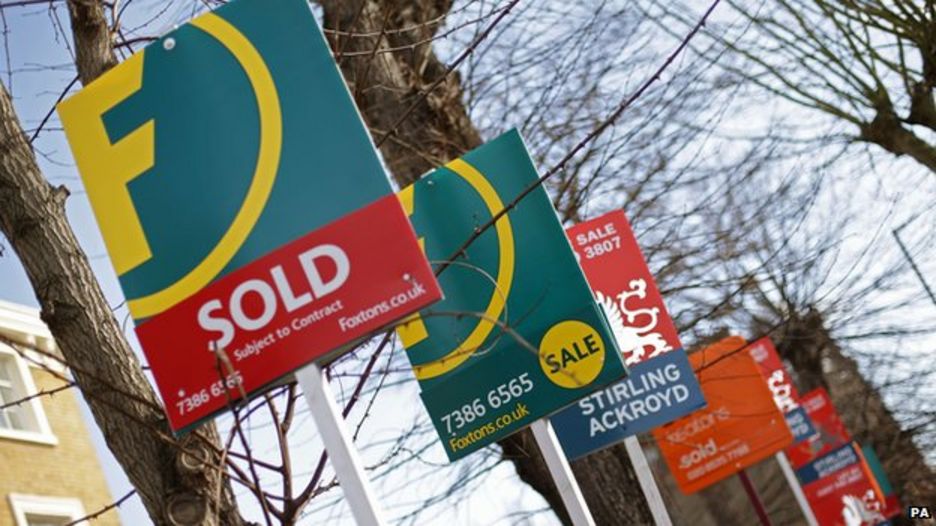 Estate agents' signs