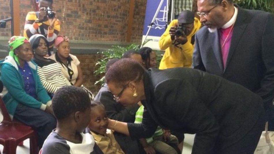 Former first lady Graca Machel has arrived at the memorial service of fellow Mozambican Manuel Josias killed in Xenophobic attacks.